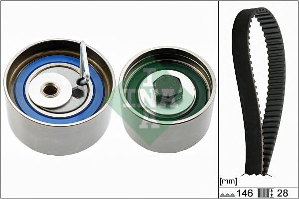 INA 530 0587 10 Комплект (ремінь+ролики)