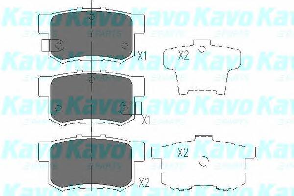 KAVO PARTS KBP-2009 Комплект тормозных колодок