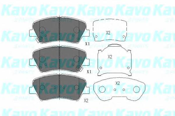 KAVO PARTS KBP-3030 Комплект гальмівних колодо... KAVO PARTS KBP-3030 Комплект гальмівних колодо...
