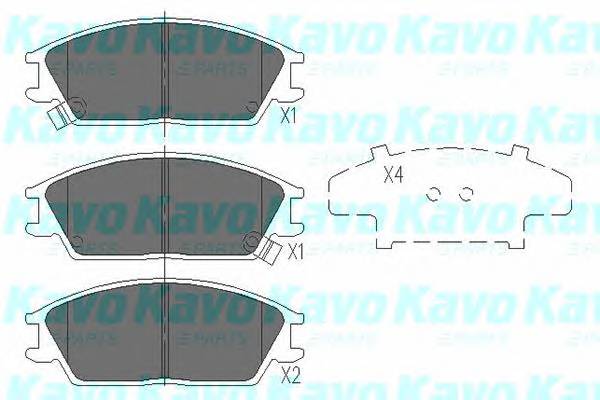 KAVO PARTS KBP-3033 Комплект гальмівних колодо... KAVO PARTS KBP-3033 Комплект гальмівних колодо...
