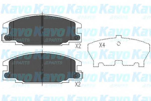 KAVO PARTS KBP-3503 Комплект тормозных колодок