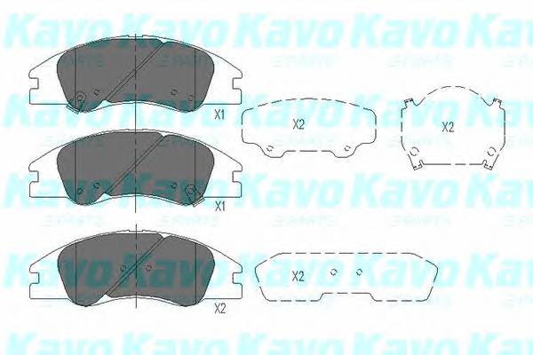 KAVO PARTS KBP-4003 Комплект тормозных колодок... KAVO PARTS KBP-4003 Комплект тормозных колодок...