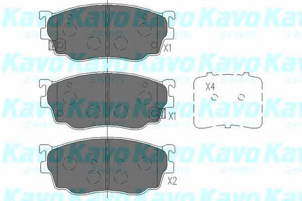 KAVO PARTS KBP-4509 Комплект тормозных колодок... KAVO PARTS KBP-4509 Комплект тормозных колодок...