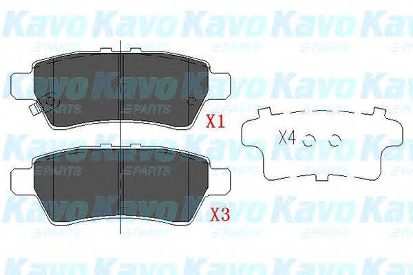 KAVO PARTS KBP-6575 Комплект тормозных колодок... KAVO PARTS KBP-6575 Комплект тормозных колодок...