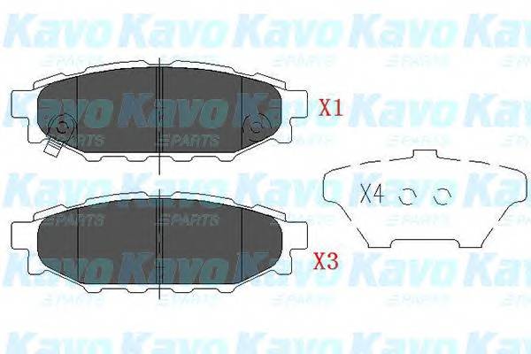 KAVO PARTS KBP-8005 Комплект гальмівних колодо... KAVO PARTS KBP-8005 Комплект гальмівних колодо...