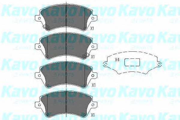 KAVO PARTS KBP-9012 Комплект тормозных колодок...