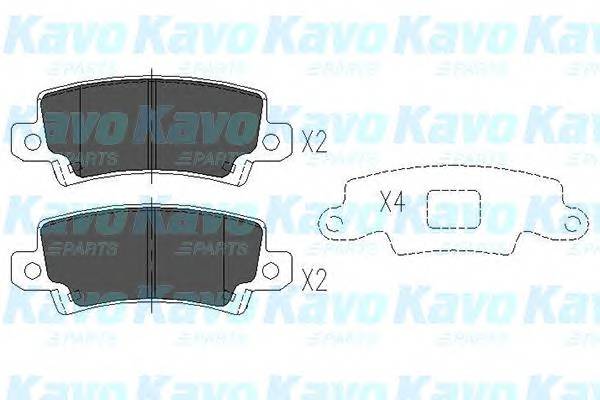 KAVO PARTS KBP-9016 Комплект тормозных колодок...