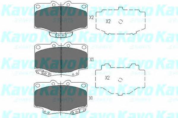 KAVO PARTS KBP-9048 Комплект гальмівних колодо... KAVO PARTS KBP-9048 Комплект гальмівних колодо...