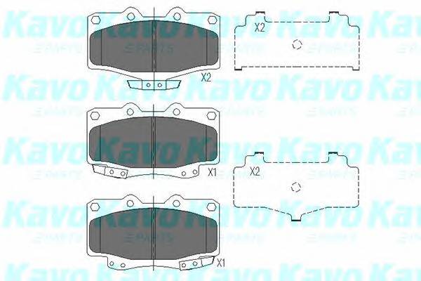 KAVO PARTS KBP-9054 Комплект гальмівних колодо... KAVO PARTS KBP-9054 Комплект гальмівних колодо...