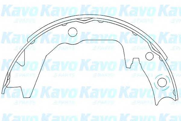 KAVO PARTS KBS-6404 Комплект тормозных колодок