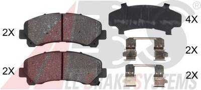 A.B.S. 37943 Комплект тормозных колодок... A.B.S. 37943 Комплект тормозных колодок...