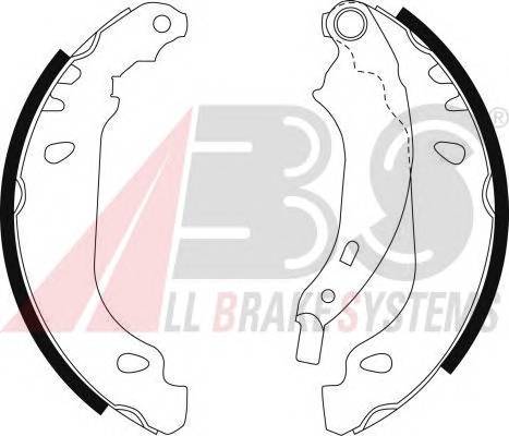 A.B.S. 9092 Комплект гальмівних колодо...