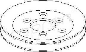 TOPRAN 109 645 Ременный шкив, насос гидроу