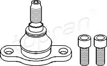 TOPRAN 104 120 Несущий / направляющий шарн