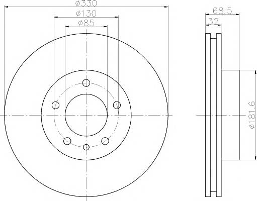 TEXTAR 92121605 Тормозной диск