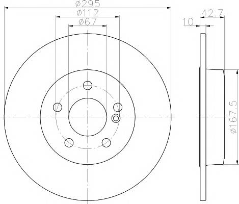 TEXTAR 92254903 Тормозной диск