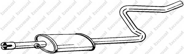 BOSAL 281-283 Средний глушитель выхлопны... BOSAL 281-283 Средний глушитель выхлопны...