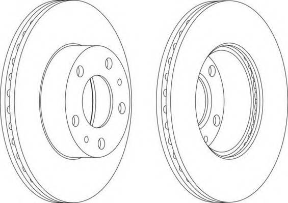 FERODO DDF767 Тормозной диск