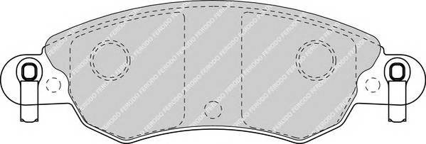 FERODO FDB1410 Комплект тормозных колодок