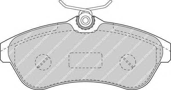 FERODO FDB1543 Комплект тормозных колодок