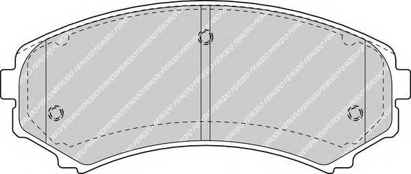 FERODO FDB1603 Комплект тормозных колодок