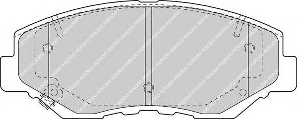 FERODO FDB1658 Комплект тормозных колодок