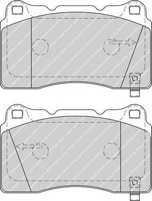 FERODO FDB1968 Комплект тормозных колодок
