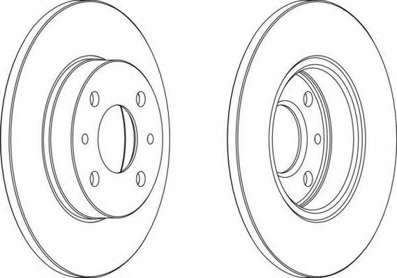 FERODO DDF140 Гальмівний диск (ціна за 2шт