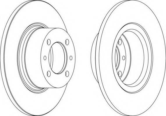 FERODO DDF035 Диск гальмівний