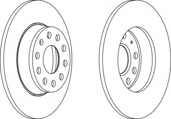 FERODO DDF1895 Гальмівний диск (ціна за 2шт...