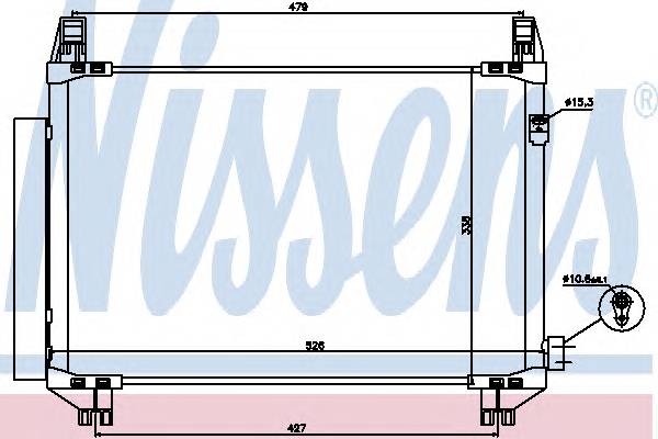 NISSENS 940085 Конденсатор, кондиціонер NISSENS 940085 Конденсатор, кондиціонер