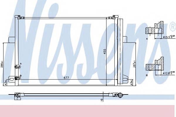 NISSENS 940225 Конденсатор, кондиціонер NISSENS 940225 Конденсатор, кондиціонер