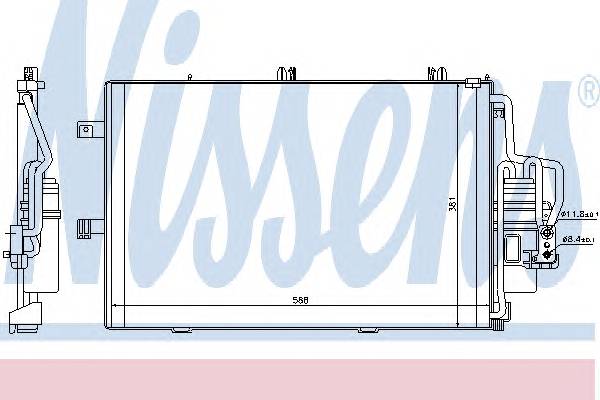 NISSENS 94546 Конденсатор, кондиционер