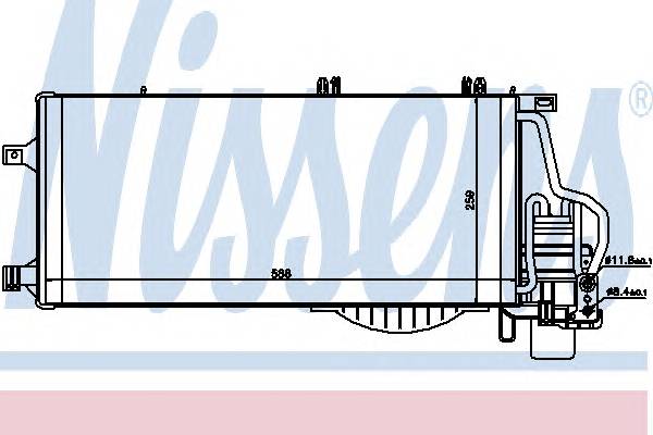 NISSENS 94722 Конденсатор, кондиционер