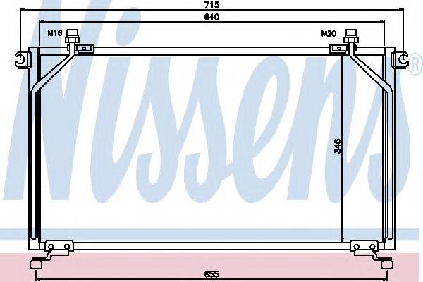 NISSENS 94863 Конденсатор, кондиционер NISSENS 94863 Конденсатор, кондиционер