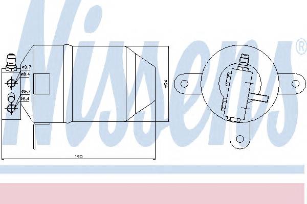 NISSENS 95006 Осушитель, кондиционер