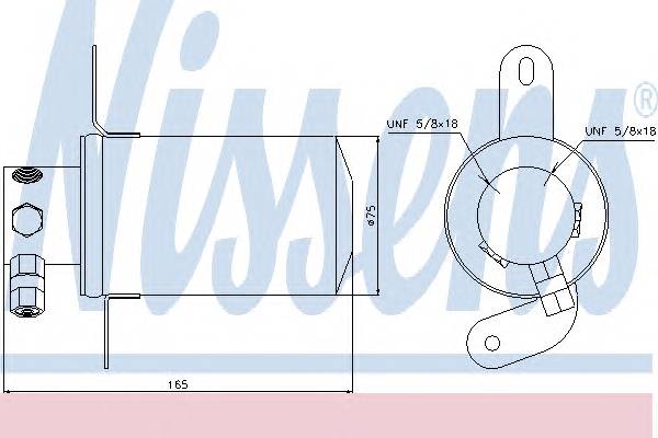 NISSENS 95228 Осушитель, кондиционер