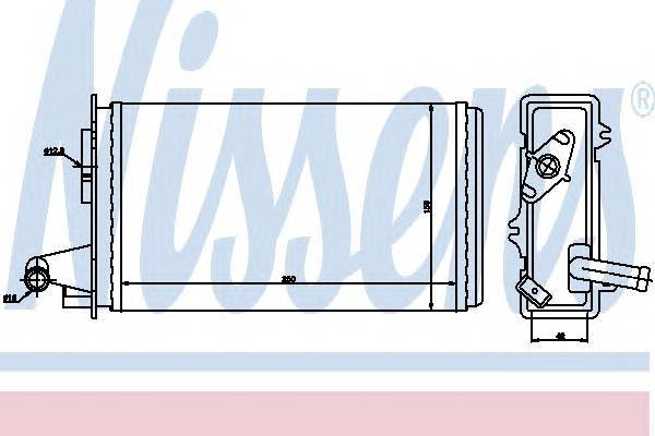 NISSENS 71438 Теплообменник, отопление с