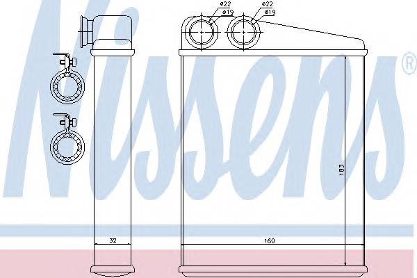 NISSENS 70807 Теплообменник, отопление с