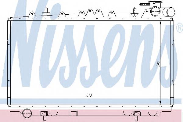 NISSENS 62940 Радиатор, охлаждение двига