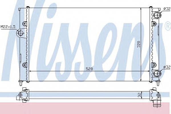 NISSENS 651941 Радіатор, охолодження двиг... NISSENS 651941 Радіатор, охолодження двиг...