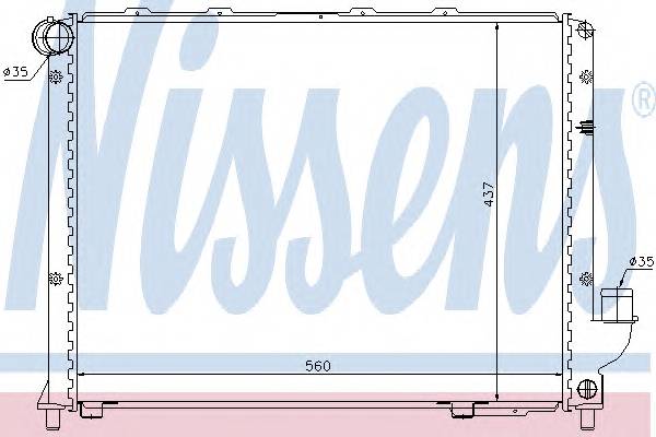 NISSENS 62327 Радиатор, охлаждение двига