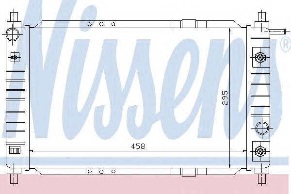 NISSENS 61663 Радиатор, охлаждение двига