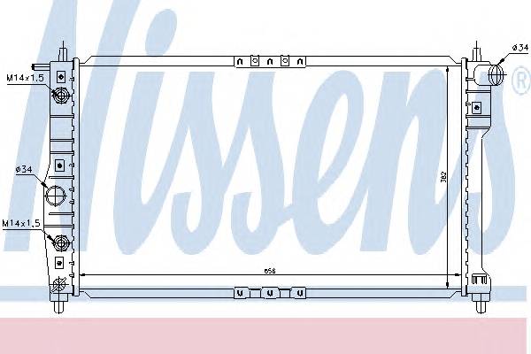 NISSENS 616671 Радіатор, охолодження двиг... NISSENS 616671 Радіатор, охолодження двиг...