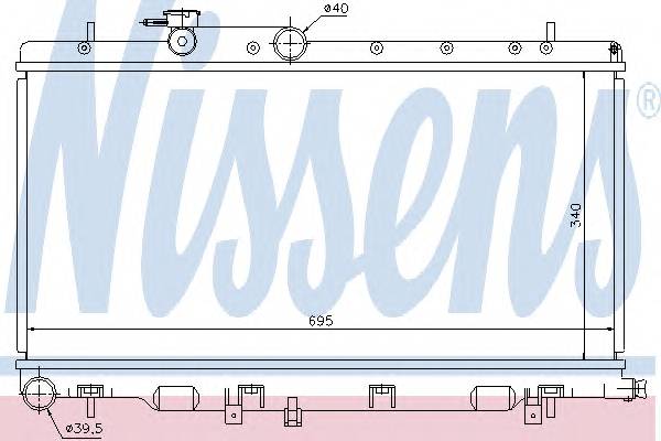 NISSENS 67708 Радиатор, охлаждение двига... NISSENS 67708 Радиатор, охлаждение двига...