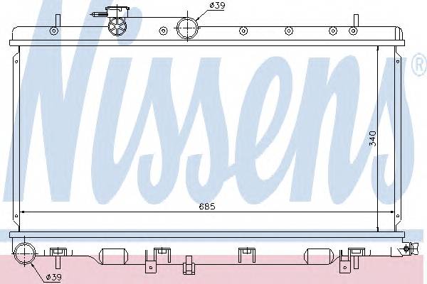 NISSENS 67709 Радиатор, охлаждение двига... NISSENS 67709 Радиатор, охлаждение двига...