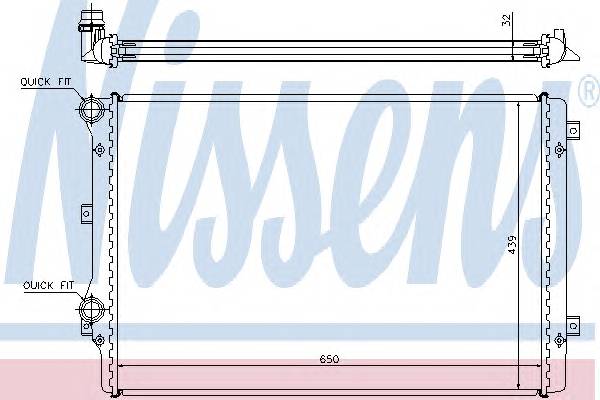 NISSENS 65279A Радиатор, охлаждение двига