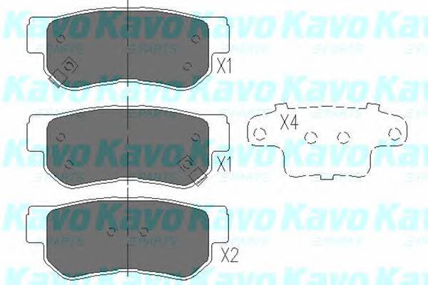 KAVO PARTS KBP-3005 Комплект тормозных колодок