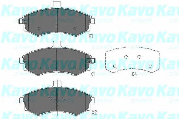 KAVO PARTS KBP-3006 Комплект тормозных колодок...