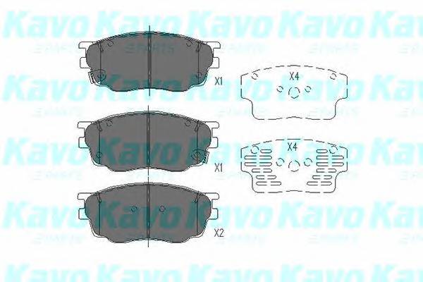 KAVO PARTS KBP-4511 Комплект тормозных колодок... KAVO PARTS KBP-4511 Комплект тормозных колодок...